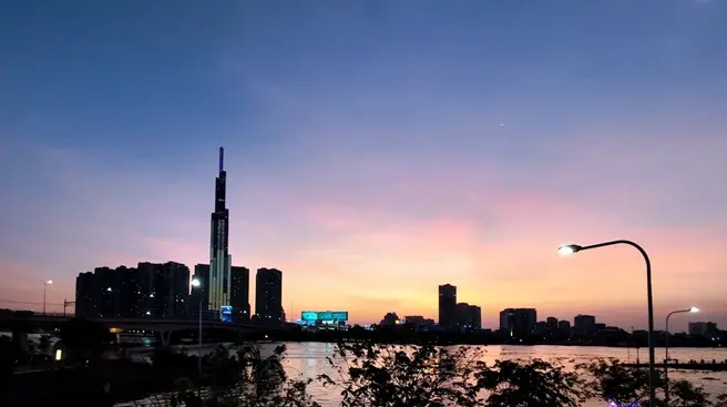 Saigon Skyline Landmark 81 L81 Sunset