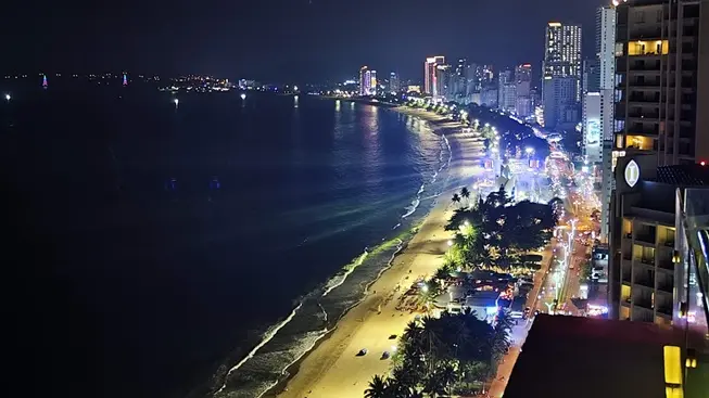 Nha Trang Evening Skyline Beachside Skyscrapers