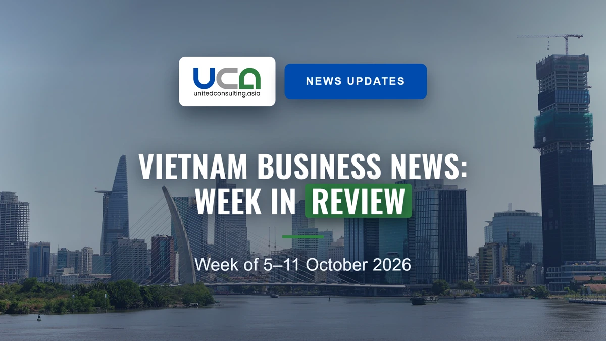 Vietnam business news: Ho Chi Minh City skyline over the Saigon River, with the Bitexco Financial Tower and Landmark 81